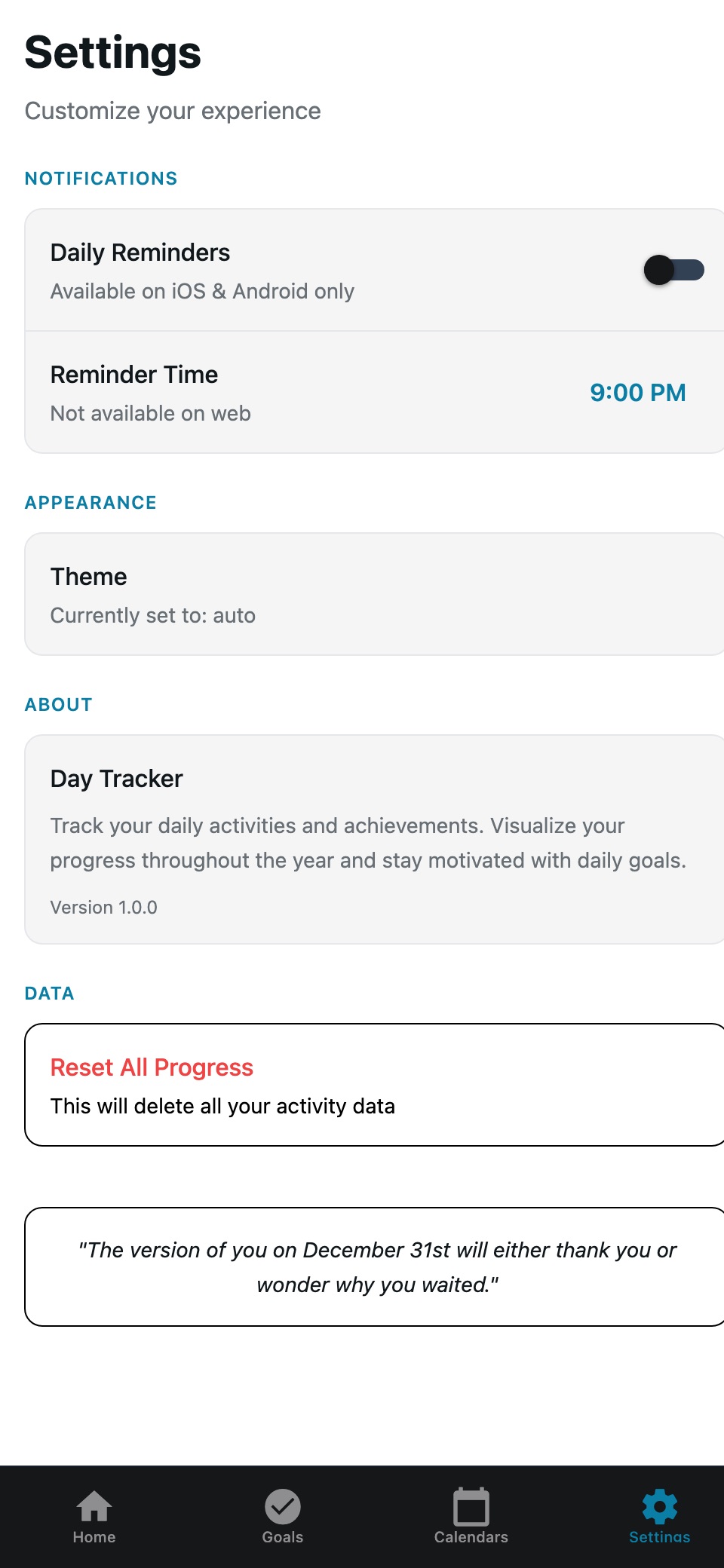 Day Tracker — Daily Activity Visualiser screenshot 4